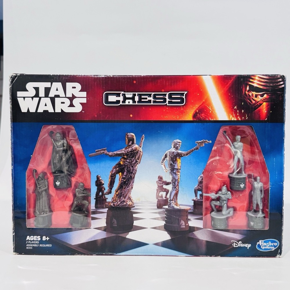 Star Wars Chess‎ Hasbro Gaming 2014 Disney Complete without Instructions